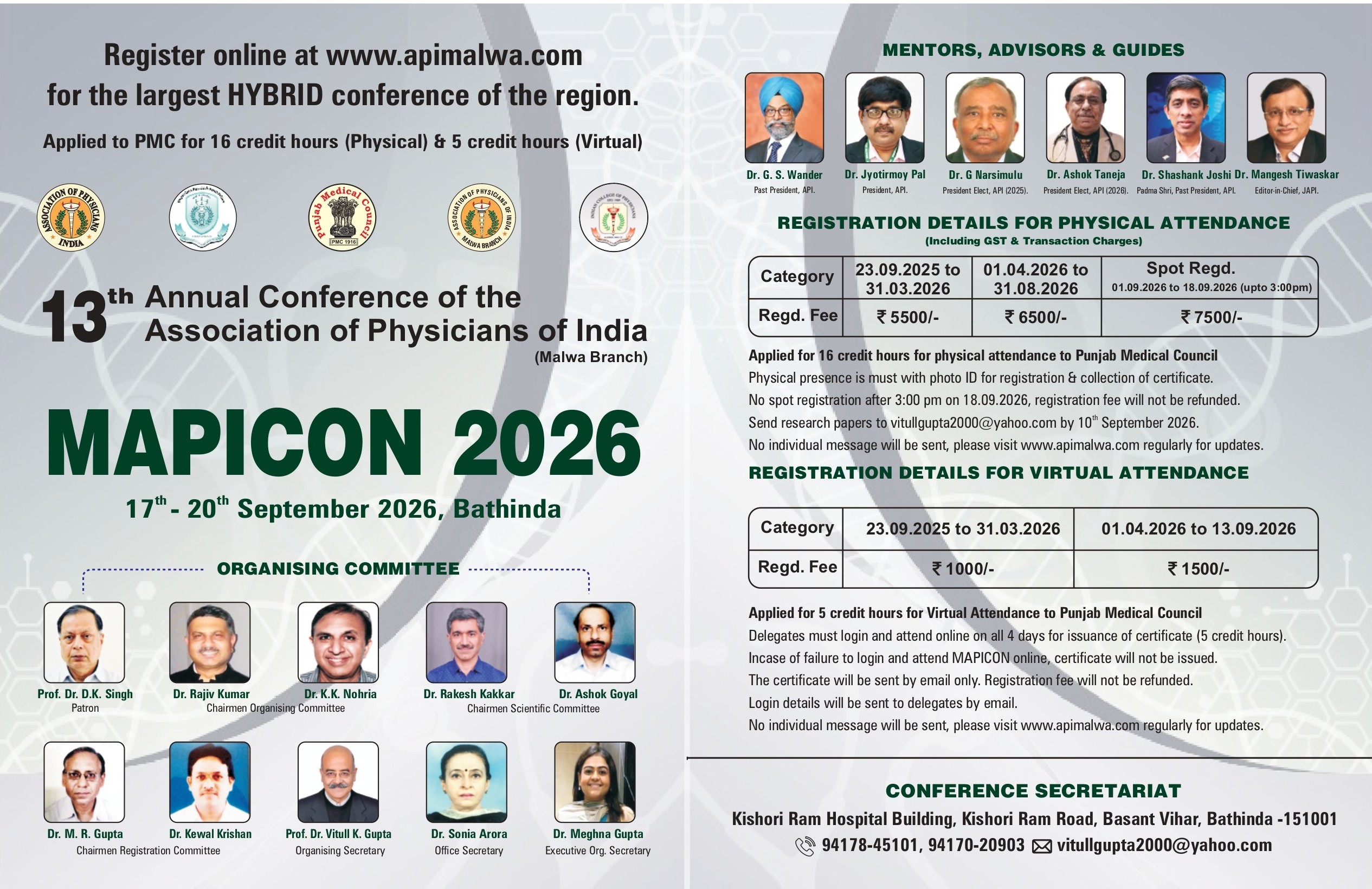 Registration Mapicon 2026