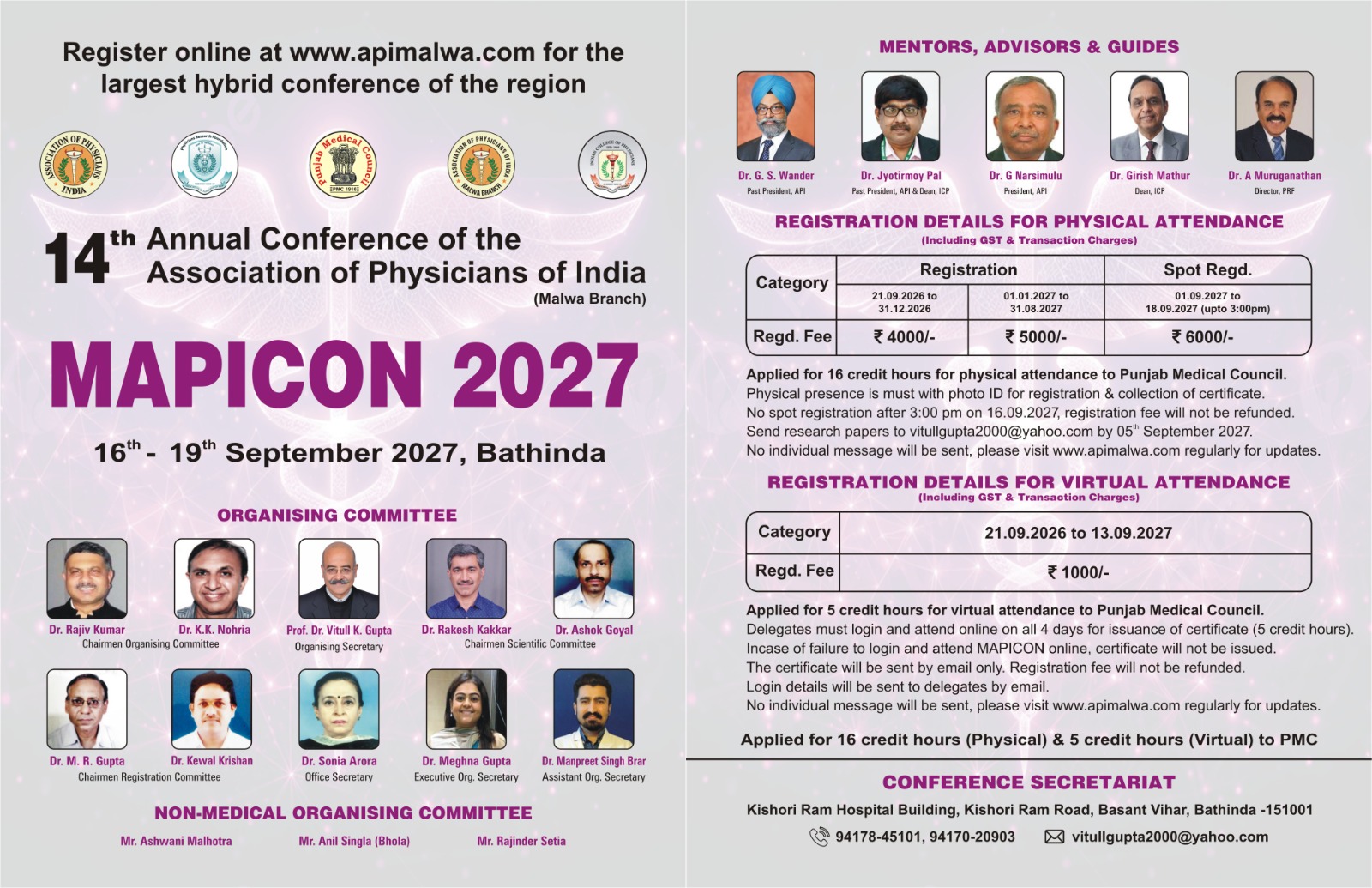 Registration Mapicon 2027